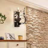 Applique en cristal Style country américain Fer forgé rétro le salon chambre chevet Applique murale