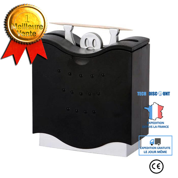 2 Distributeurs Cure-Dents Design - Gadget Cuisine Hygénique