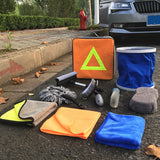TD® Ensemble complet d'outils de lavage de voiture, serviette de nettoyage de voiture, éponge, brosse, seau, ensemble de dix pièces