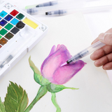 Stylo-plume à eau Pinceau d'écriture de stockage d'eau Pinceau aquarelle solide plomb couleur soluble dans l'eau Stylo callig