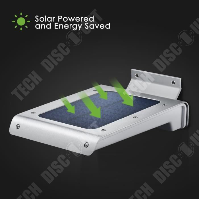 TD® Lampe solaire étanche, 32 LED Projecteur Extérieur panneau Solaire, Détecteur de Mouvement, 3 Modes Intelligent Eclairage, 1 PC