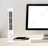 TD® Mini ventilateur colonne USB, Tour De Ventilation blanche ou noire verticale, pour bureau travail détente ordinateur portable