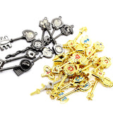 18PCS Nouveau Fairy Tail Cosplay Constellation Porte-clés Chaîne Zodiac Lucy Pendentif