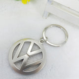 TD® GAC Volkswagen Hollow Car Logo Keychain Matte Nickel Plated Metal Car Keychain Key Chain Pendentif