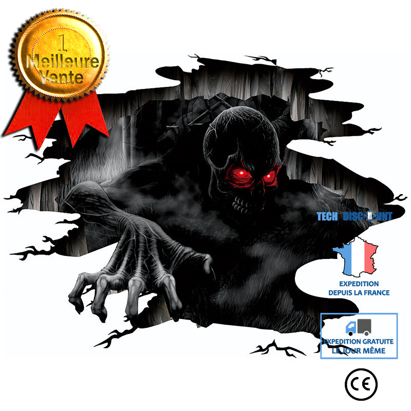 TD® Halloween decoration autocollants abyss thème halloween halloween parodie autocollants muraux amusants