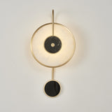 Applique Forme ronde marbre Postmoderne Simplicité moderne Personnalité créative Designer Tête de lit de chambre étude