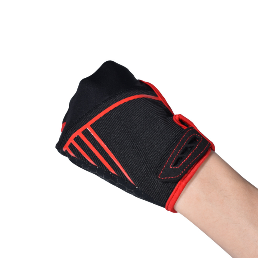 TD® Une paire de gants de bowling sports de plein air gants de fitness antidérapants en silicone de paume sans doigts X / XL