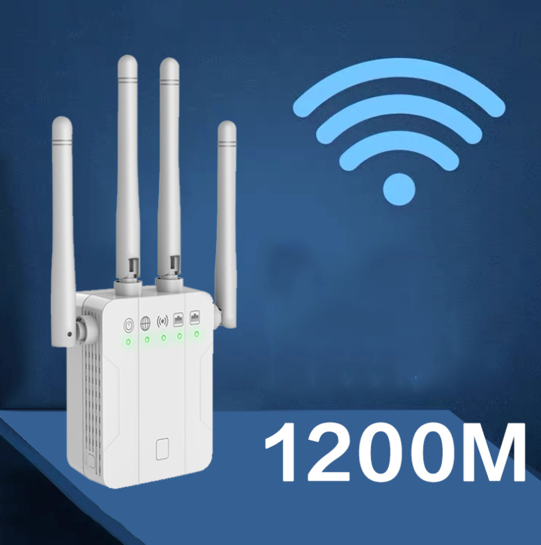 TD® Amplificateur signal Répéteur 1200M Amplificateur  signal wifi double bande Répéteur Extender AP boost Amplificateur de signal b