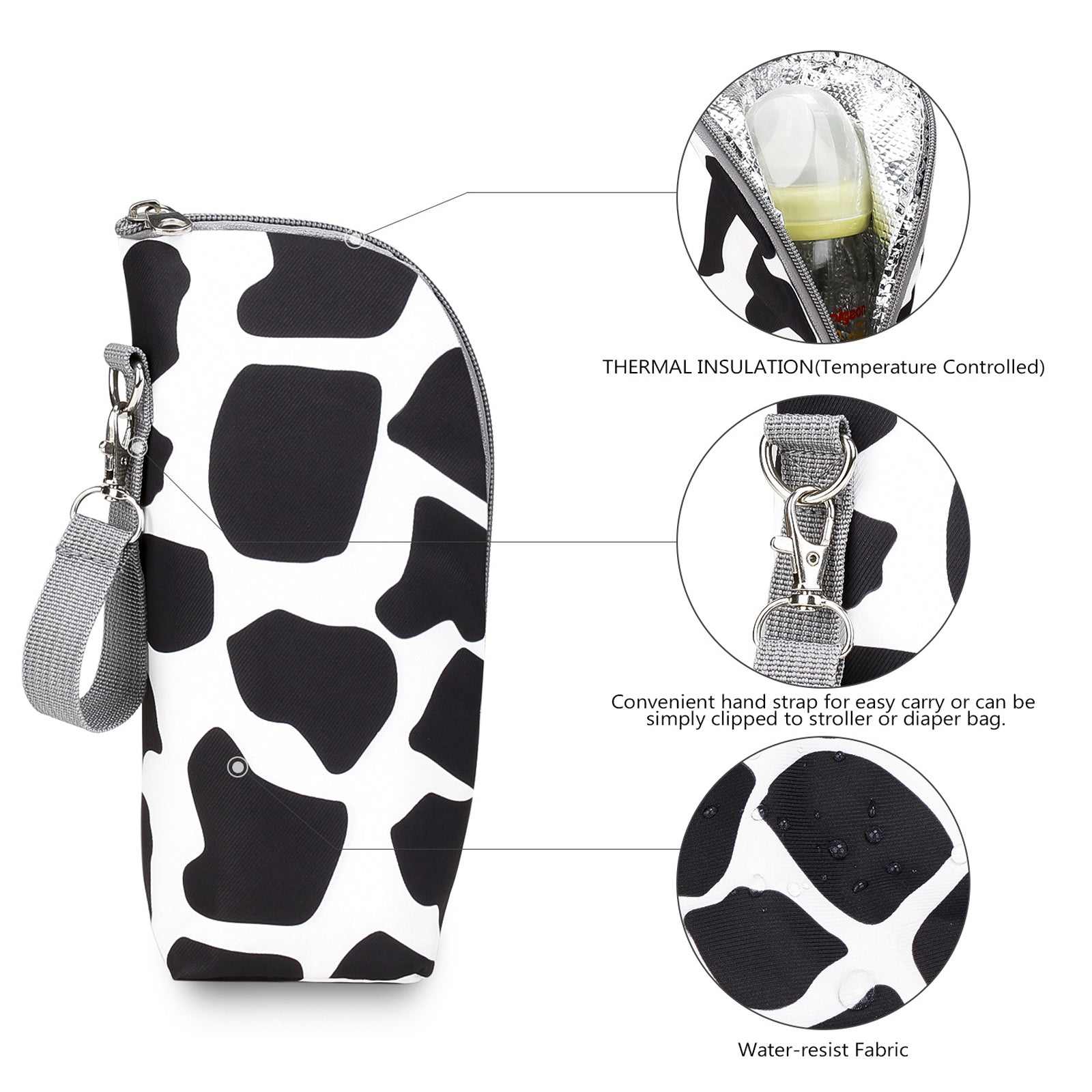 TD® Le porte-bouteille d'isolation d'isolation de doublure de sac de biberon pratique est largement utilisé dans les sacs à main