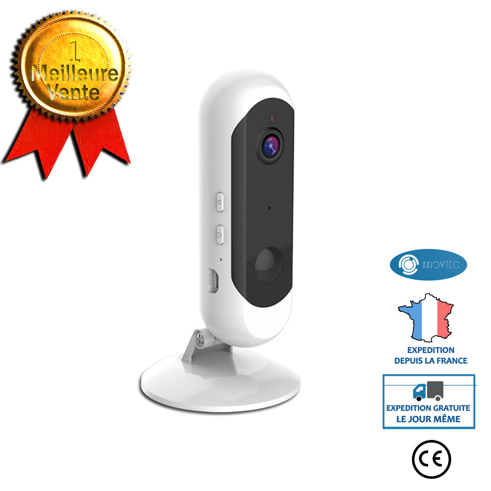 INN® Réseau WIFI sans fil complet HD maison batterie basse consommation caméra téléphone portable moniteur à distance sans plug-in