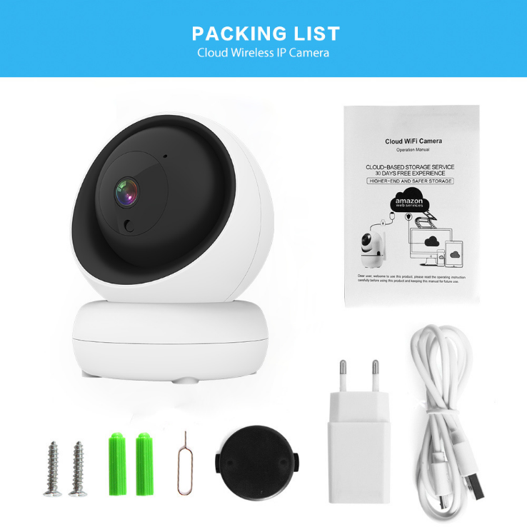 INN® Tuya Tuya caméra intelligente sans fil WiFi surveillance commande vocale HD 1080P caméra surveillance intelligente commande voc