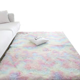 TD® Tapis nordique en laine à filaments ins tie-dye dégradé salon table basse tapis chevet cheveux longs chambre tapis complet