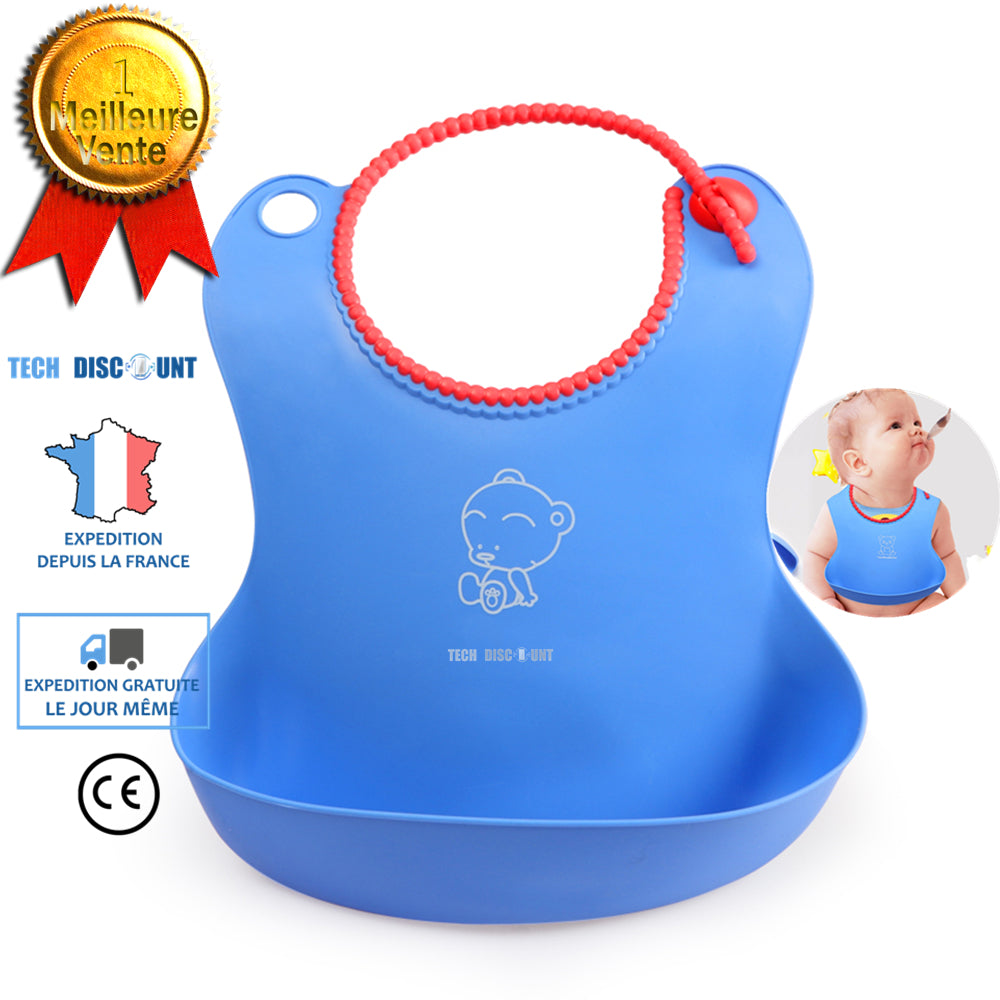 TD® bavoir bebe fille garcon coton recuperateur naissance absorbant 6 mois enfant souple maternelle eponge protege taches repas