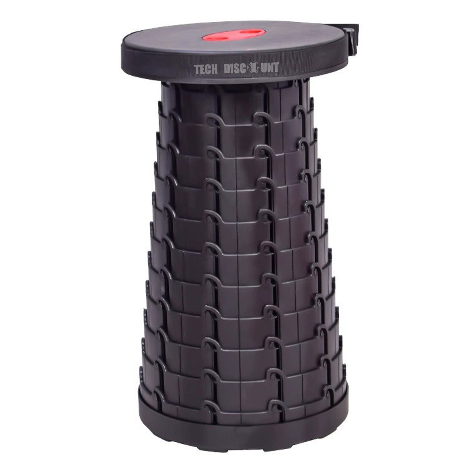 TD® Tabouret pliant escamotable réglable portatif extérieur stockage camping train de pêche intégré style simple plastique couleur n