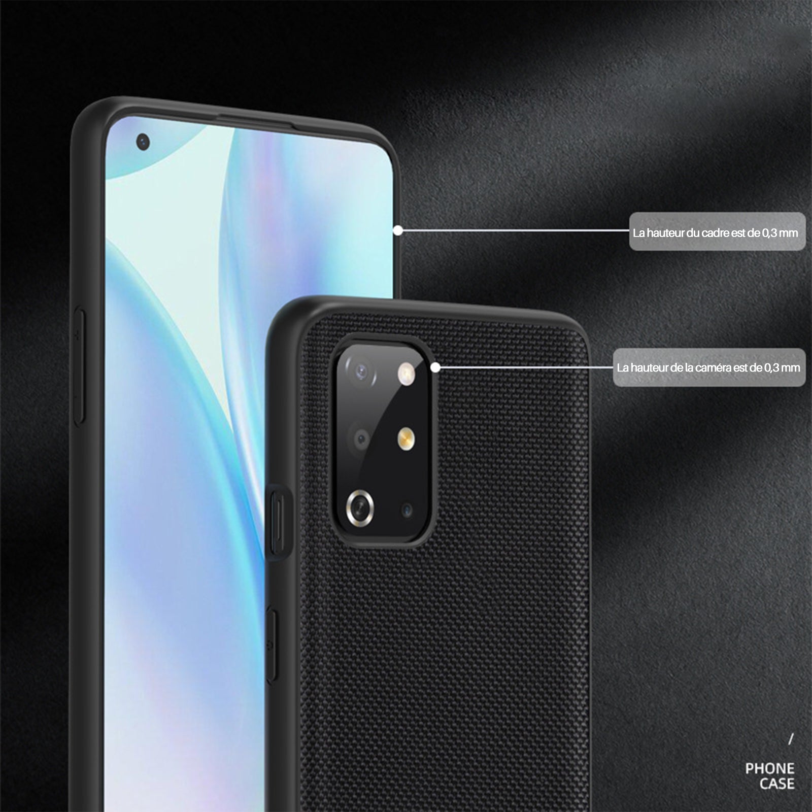 TD® Oneplus8T coque arrière pour téléphone portable coque simple pour téléphone portable coque de protection anti-chute en TPU