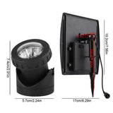 TD® Éclairage Extérieur Bassin, jardin Projecteur 18 LED à Triple Tête Lampe à Énergie Solaire -Lampe solaire LED exterieur maison
