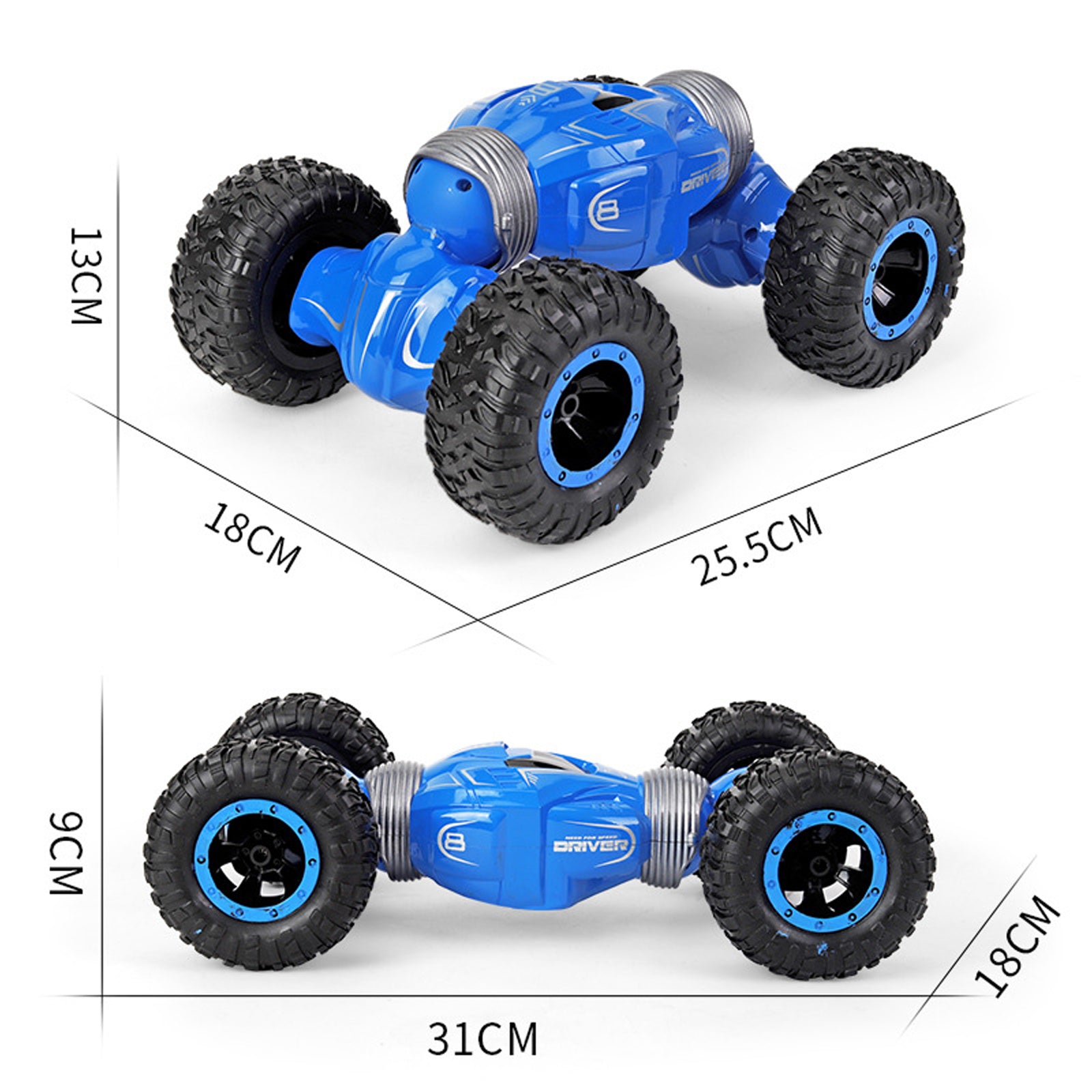 TD® \ Stunt double face flip escalade voiture télécommande quatre roues motrices déformation véhicule tout-terrain cadeau de Noël