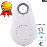 TD® Portable Bluetooth 4.1 trace Smart Key Finder Localiseur d'Objet Localiseur de clés Anti-perdue Blanc