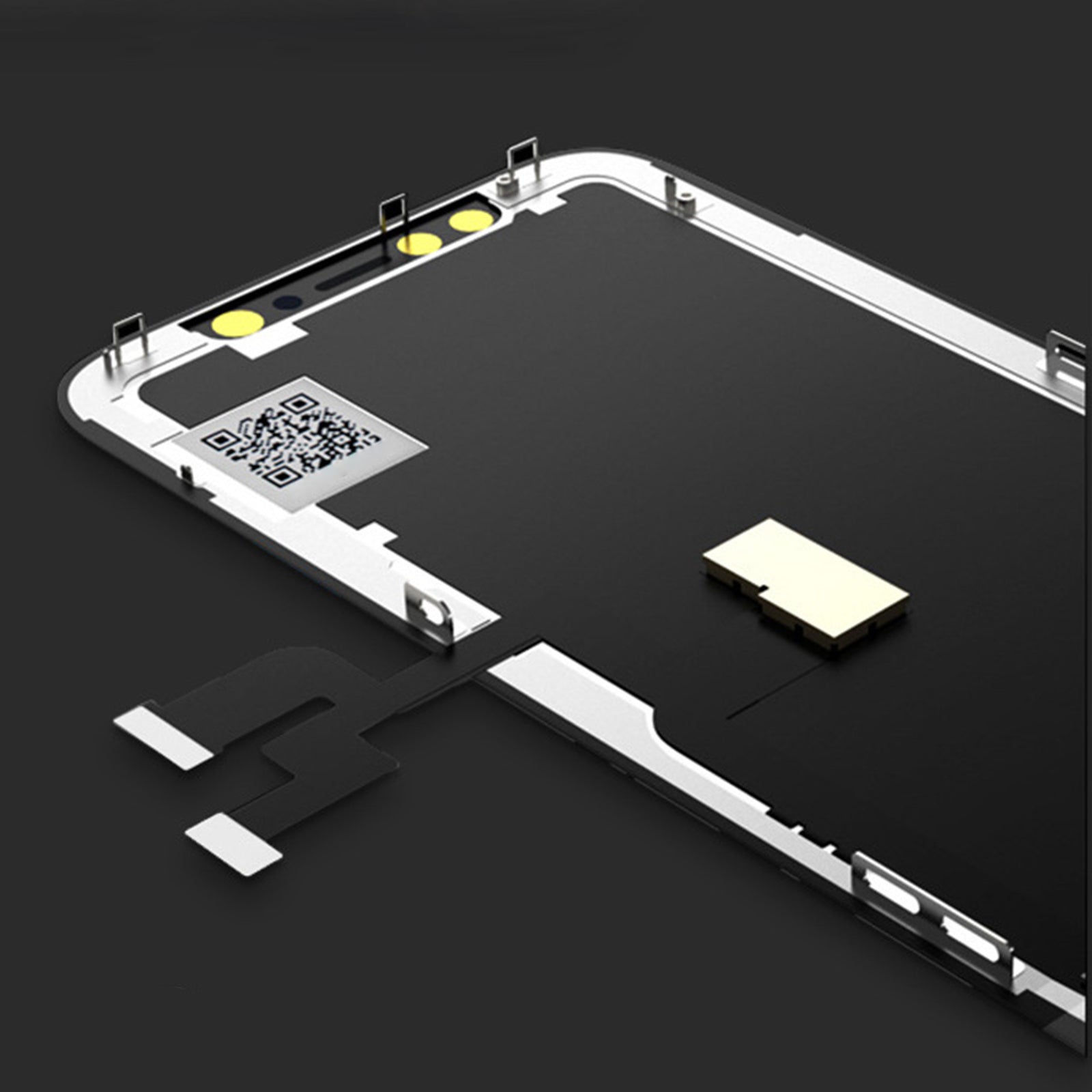 TD® Ensemble d'écran de téléphone portable adapté à l'écran tactile clair couleur sensible haute définition Apple iphone 12