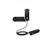 TD® Support téléphone voiture Transmetteur FM mains libres multifonction Bluetooth Lecteur MP3 Alimentation USB solide puissance
