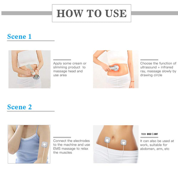 EONDEVO Électrostimulateur Musculaire 35 Pièces – 4 Contrôleurs + 20 Tampons Gel – Abdos, Bras, Jambes, EMS Fitness