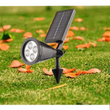 TD® Lot 3 Lampe Solaire Etanche 4 LED Sans Fil Fonctionnant à l'Energie solaire Lumière d'extérieur solaire pour Jardin,Cour,Terrass