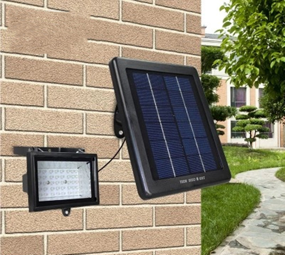 TD® Eclairage de 30 LED Lampe Solaire de jardin. 180 Lumens LED Luminaire d'exterieur a Terre ou Mural pour Packing Terrasse Patio