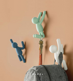 Porte-manteau, cintre, patère, porte-clés de vêtements créatifs, crochet mural, porte-manteau de dessin animé sur la porte