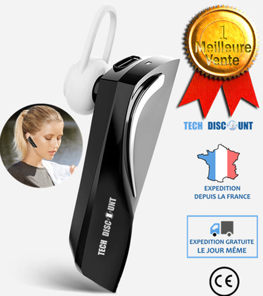 Oreillette Bluetooth sans fil avec CVC8.0 Dual Mic V5.3, Main Libre Oreillette Bluetooth sans fil avec CVC8.0 Dual Mic V5.3, Main Libre