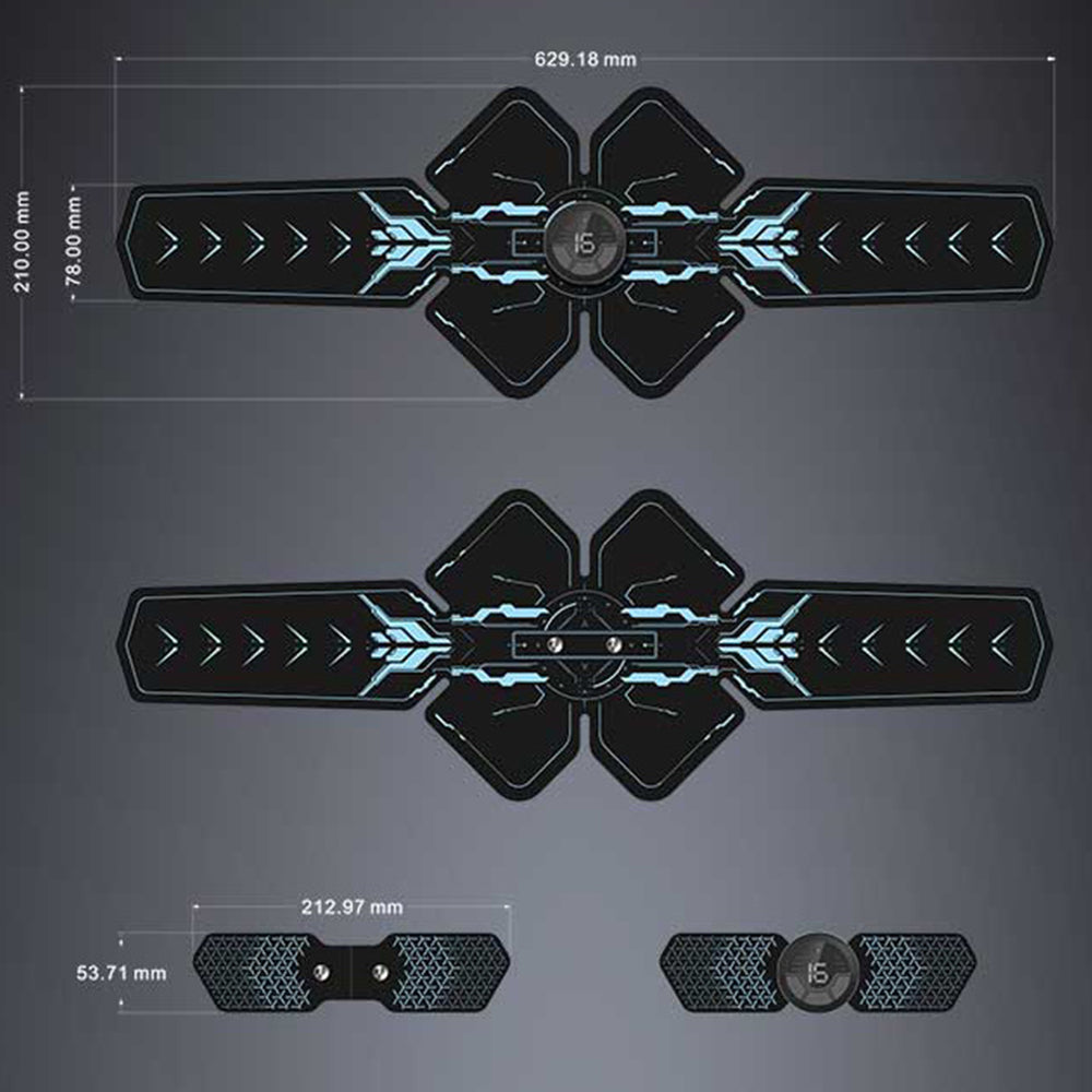 TD® EMS Muscle Abdominal Autocollant Forme Perte de Graisse Ceinture Musculaire Abdominale Appareil de Fitness Abdominal