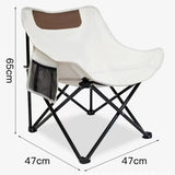 TD® Chaise pliante extérieure Camping lune chaise audacieuse épaisse Portable pêche tabouret loisirs chaise arrière Art étudiant cro