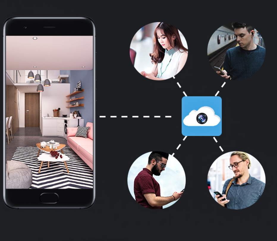 INN® Caméra WiFi réseau intelligent haute définition sans fil caméra de surveillance de sécurité à domicile interphone vocal