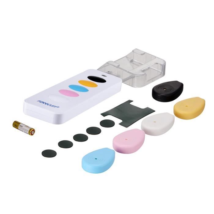 TD® Recherche de Clé Intelligente Sans Fil Clé avec 5 Récepteurs Couleur Pour Localisateur de clé perdu