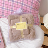 Serviette serviette de bain Serviette de bain en molleton corail épais Serviette de ménage Serviette mère enfant Ensemble 2 p