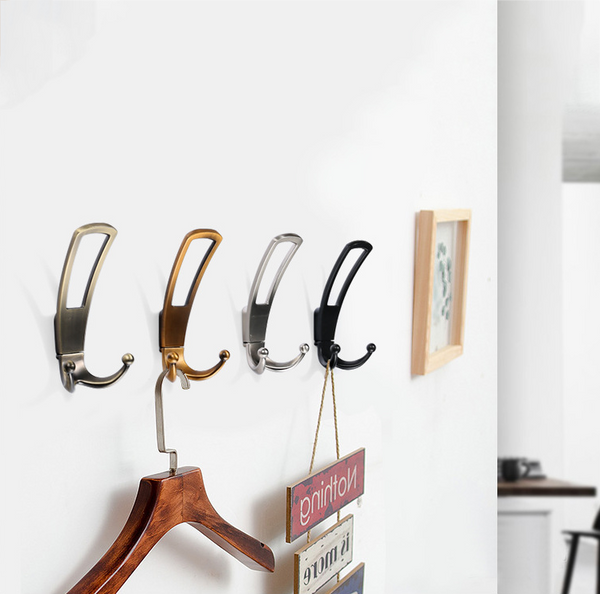 Porte-manteau Mural En Alliage De Zinc, 36 Mm, Deux Crochets à Fixation