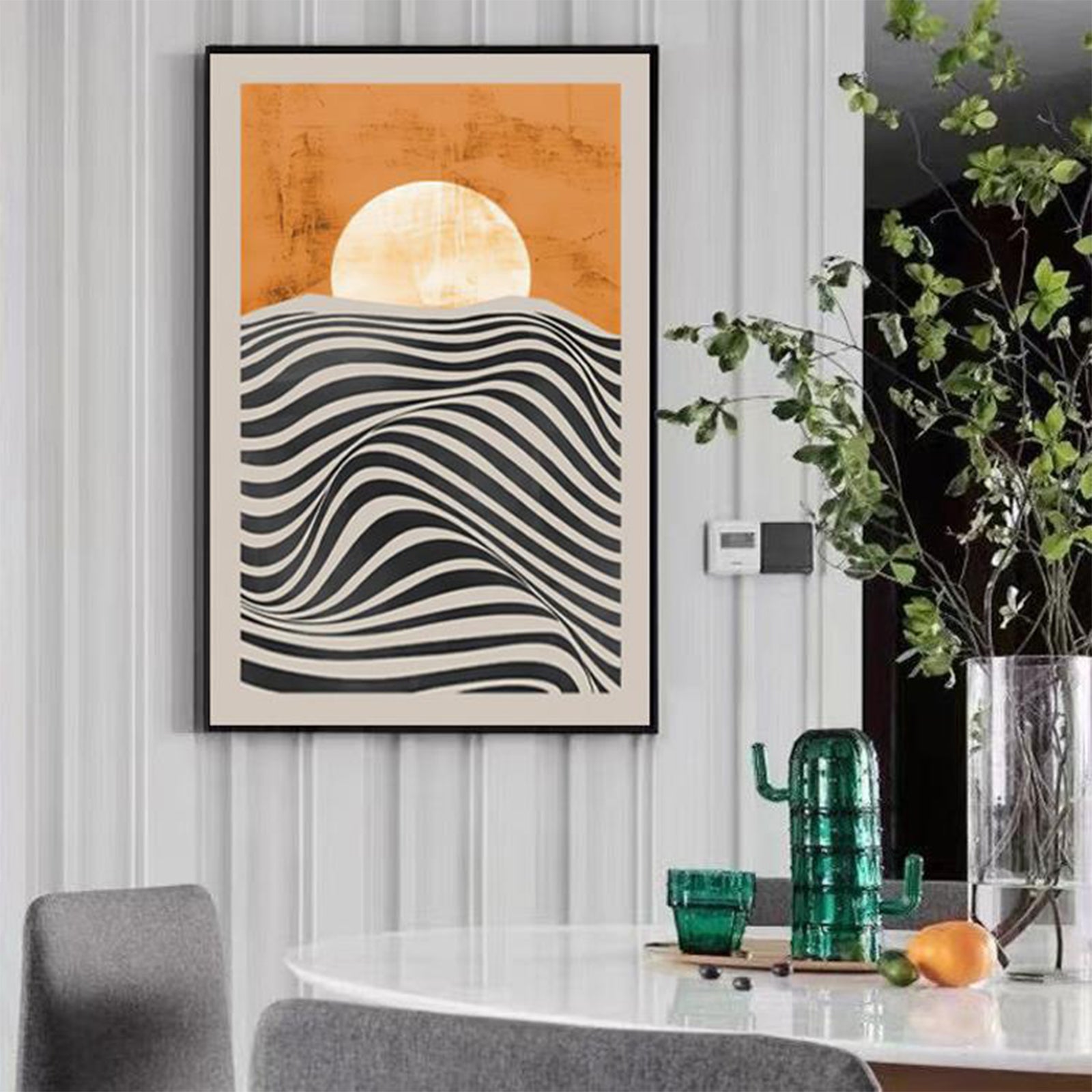 TD® Matisse coucher de soleil crépuscule salon fond peinture murale abstraite peinture décorative salon moderne peinture décorative