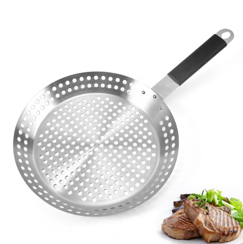 Acier inoxydable Barbecue Pan Barbecue Barbecue Pancake Pan Pan Barbecue Panier