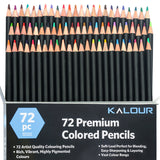 Ensemble de crayons de couleur huileux peints à la main pour débutants professionnels 72 couleurs