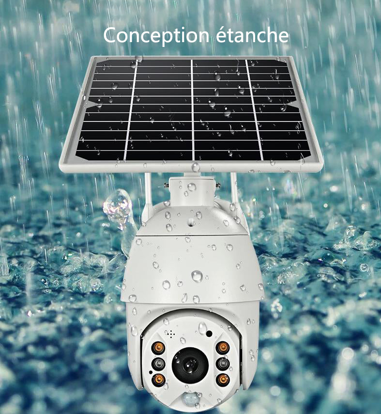 INN® Caméra réseau de surveillance extérieure Caméra de surveillance dôme Caméra à carte solaire