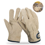 TD® Gants de pique-nique en plein air camping feu cuir isolation thermique anti-brûlure épaissie gants protection résistants à l'usu