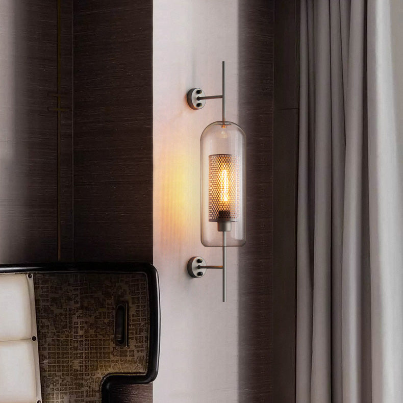 Applique boule en verre Style industriel Luxe léger le salon couloir rayon escaliers chambre chevet