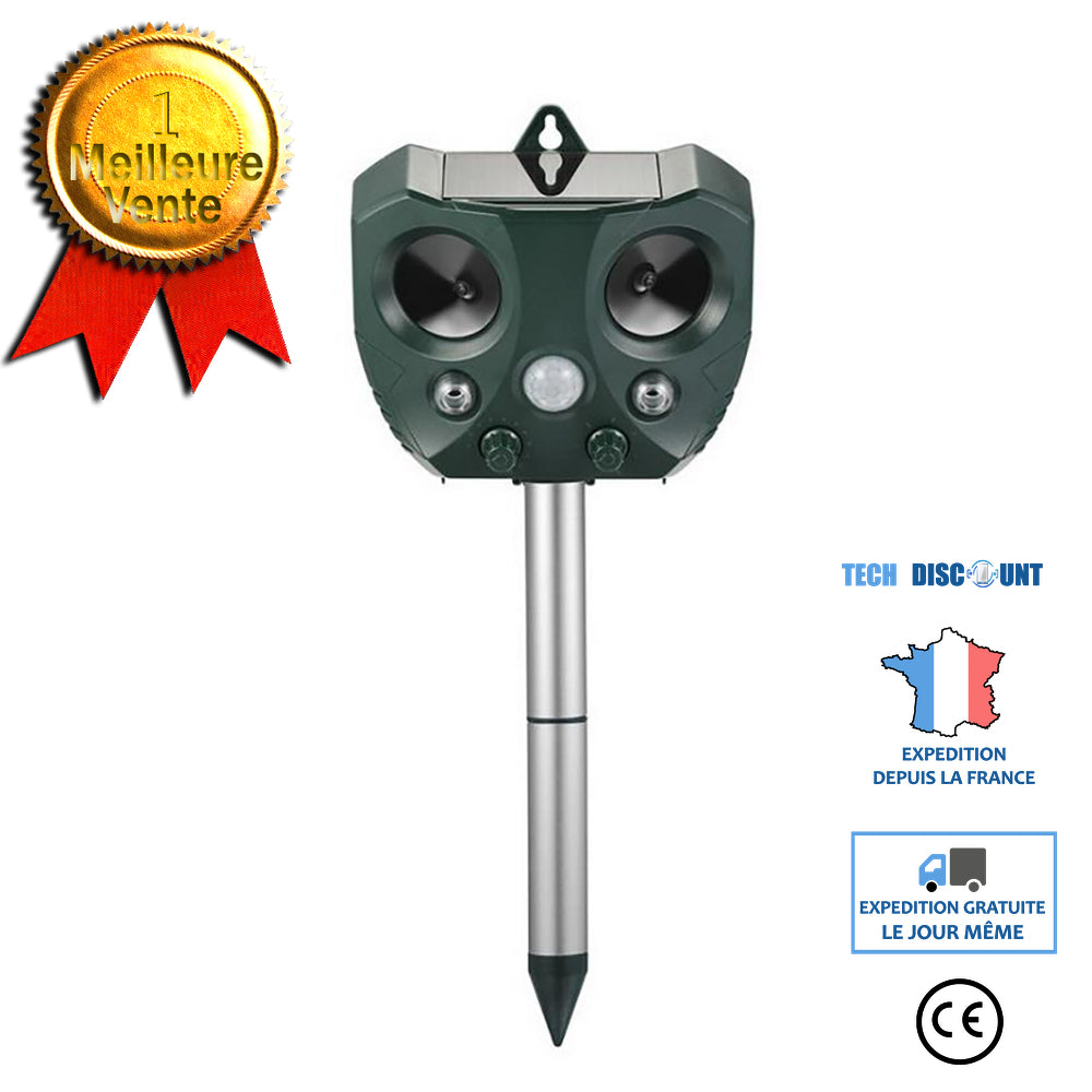 TD® Répulsif solaire anti-oiseaux Répulsif à ultrasons pour souris Répulsif anti-moustique Répulsif pour animaux