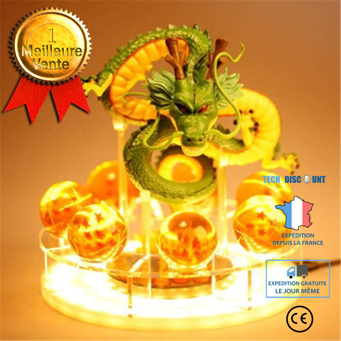 TD® Creative Veilleuse Table Lampe LED Jouets Figurine  Shenron Bénédiction Réalisez le Rêve  Ensemble Combiné Mascotte