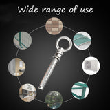 TD® 100pcs chevilles de fixation pour hamac solide installation simple accessoire outil de hamac en acier inoxydable anti corrosion