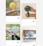 INN® Nouveau ventilateur de poussette de bébé Mini ventilateur de clip rechargeable USB portable 360 degrés Rotatin fan