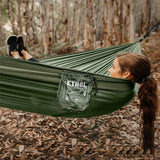 TD® Extérieur double anti-renversement camping adultes enfants balançoire intérieur dormir maison dortoir suspendu chaise camping ha