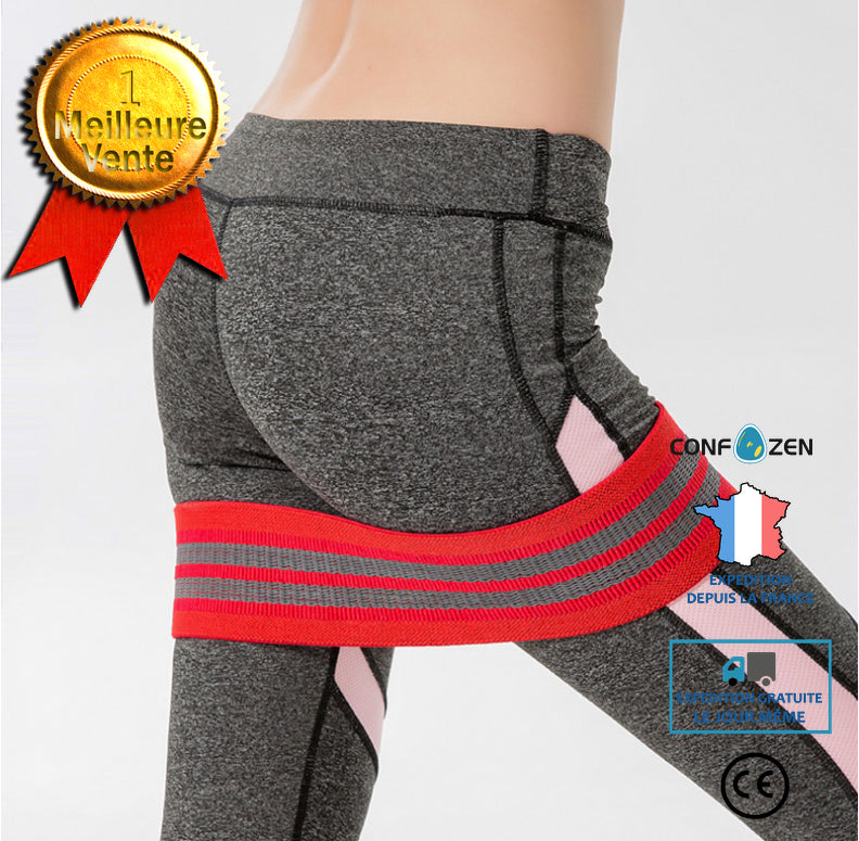 Bande de résistance en poly-coton Fitness Squat Yoga Torture Fesses Cercle et Belles Fesses Formation