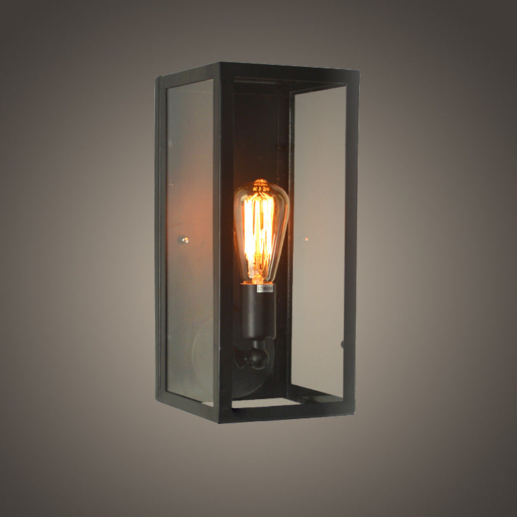 Applique Fer forgé Classique Style industriel style américain Verre Pandora Café bar rayon mur