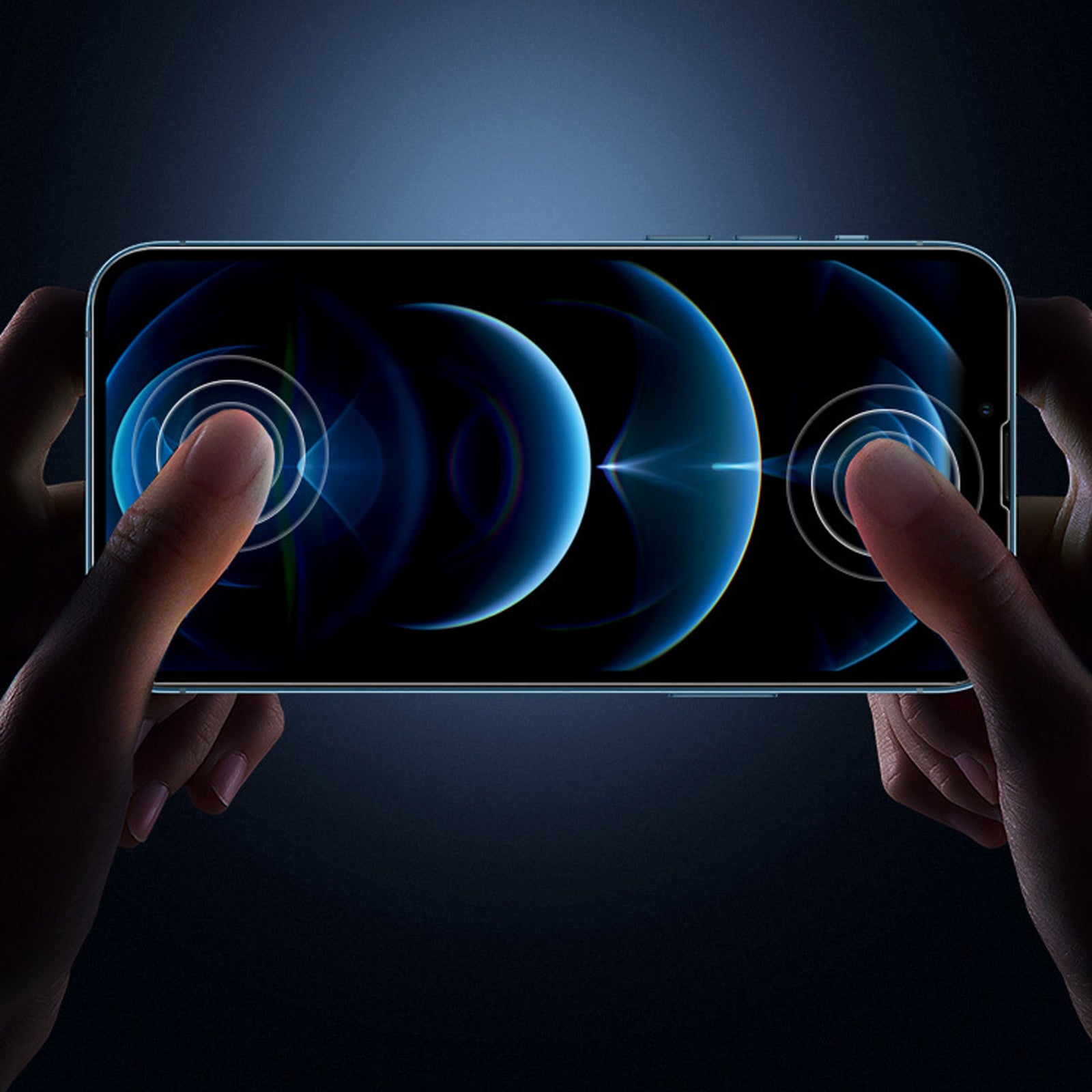 TD® Film trempé électrolytique plein écran haute définition iPhone 13 Pro poignée en métal nu à haute transmission de la lumière