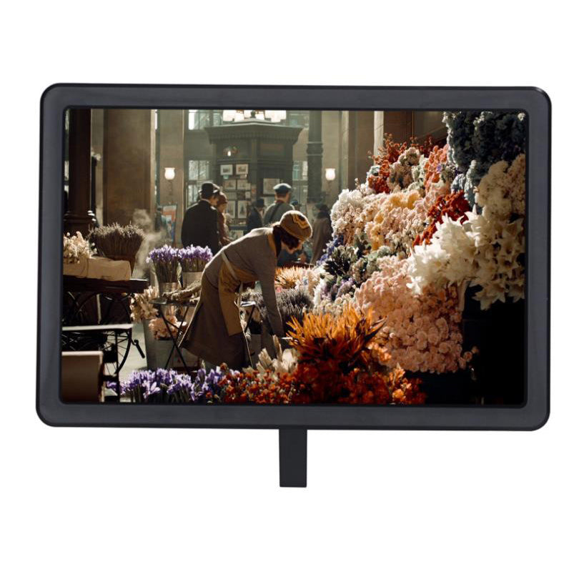 TD® Pliable agrandisseur d'écran ultra haute définition amplificateur de film en 3D vidéo pour téléphone intelligent de 12 pouces